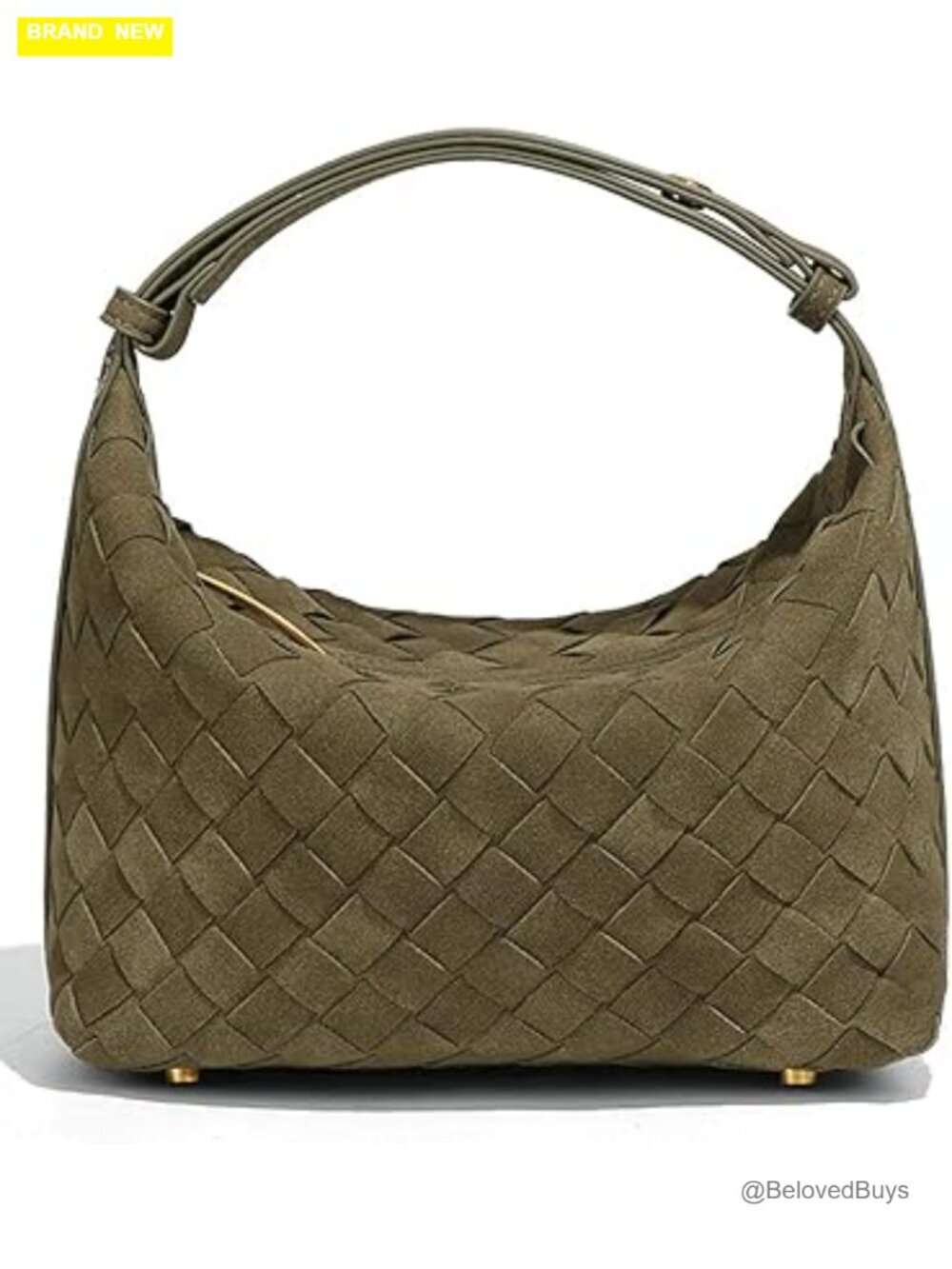 Slouchy Suede Woven Hobo Bag Crossbody Shoulder Tote Handbag